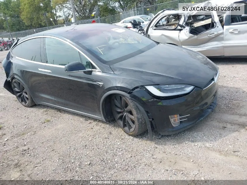 5YJXCAE48GF028244 2016 Tesla Model X