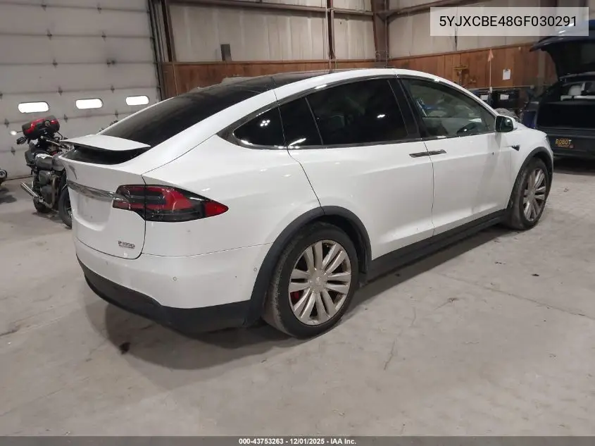 5YJXCBE48GF030291 2016 Tesla Model X 75D/P100D/P90D