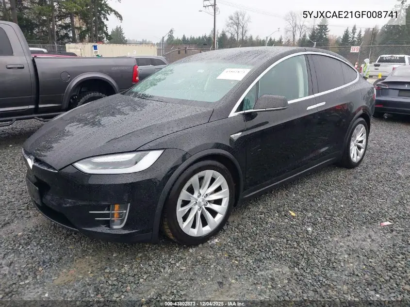 5YJXCAE21GF008741 2016 Tesla Model X 60D/70D/75D/90D
