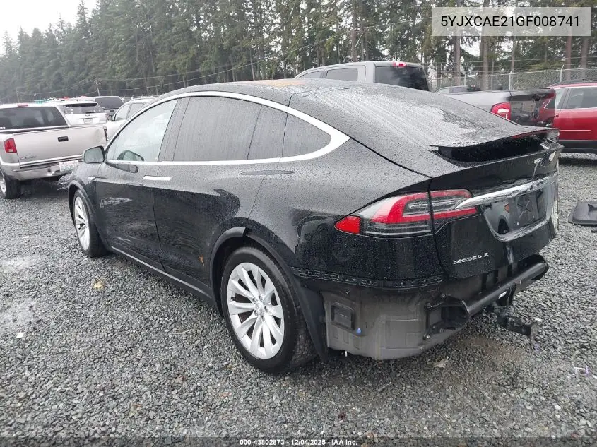 5YJXCAE21GF008741 2016 Tesla Model X 60D/70D/75D/90D