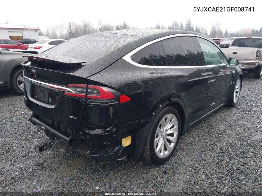5YJXCAE21GF008741 2016 Tesla Model X 60D/70D/75D/90D