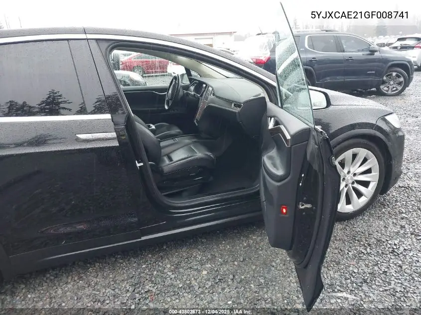5YJXCAE21GF008741 2016 Tesla Model X 60D/70D/75D/90D