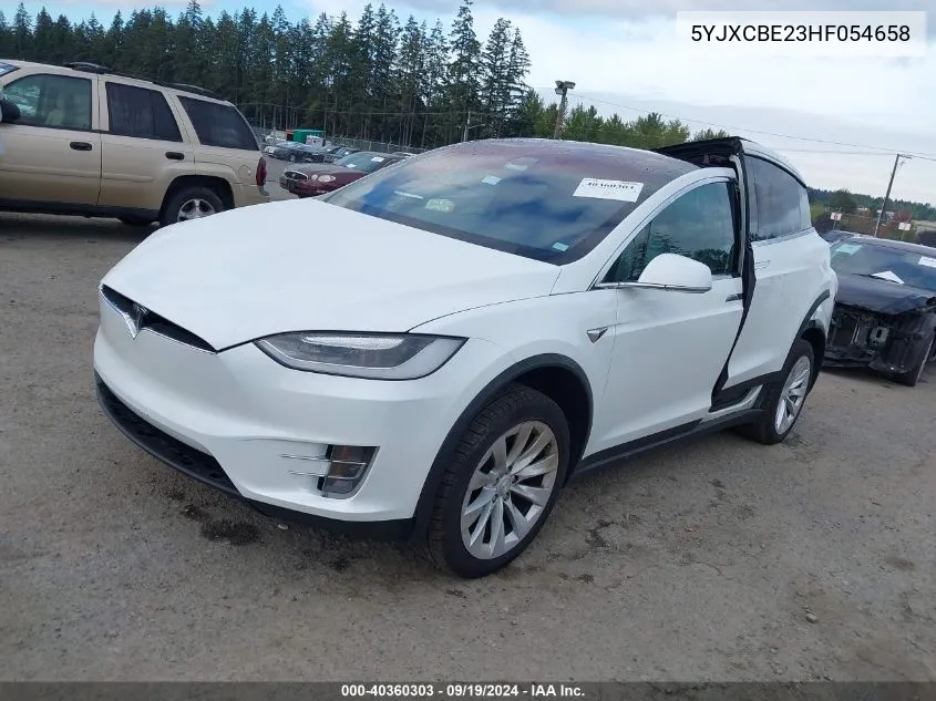 2017 Tesla Model X 100D/75D/90D VIN: 5YJXCBE23HF054658 Lot: 40360303