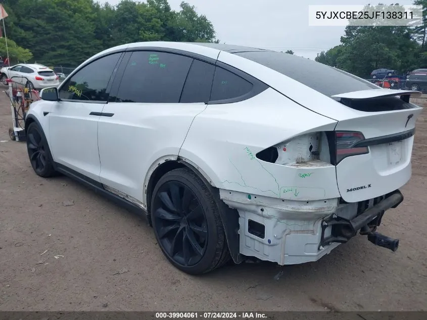 5YJXCBE25JF138311 2018 Tesla Model X 100D/75D/P100D