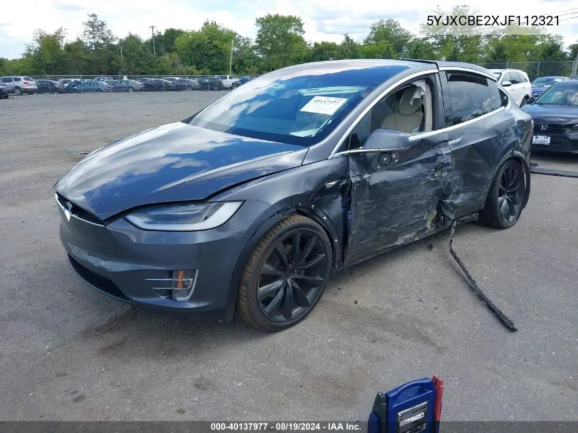 5YJXCBE2XJF112321 2018 Tesla Model X 100D/75D/P100D