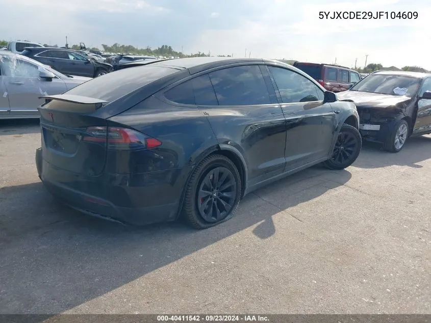 5YJXCDE29JF104609 2018 Tesla Model X 100D/75D/P100D