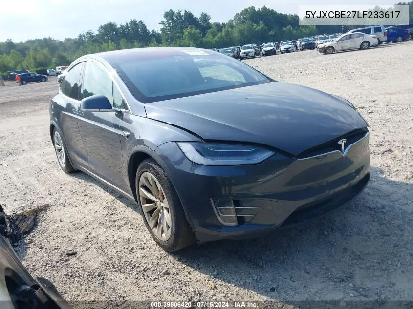 2020 Tesla Model X Long Range Dual Motor All-Wheel Drive/Long Range Plus Dual Motor All-Wheel Drive VIN: 5YJXCBE27LF233617 Lot: 39806420