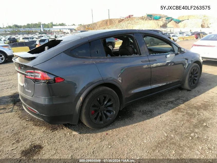 5YJXCBE40LF263575 2020 Tesla Model X Performance Dual Motor All-Wheel Drive