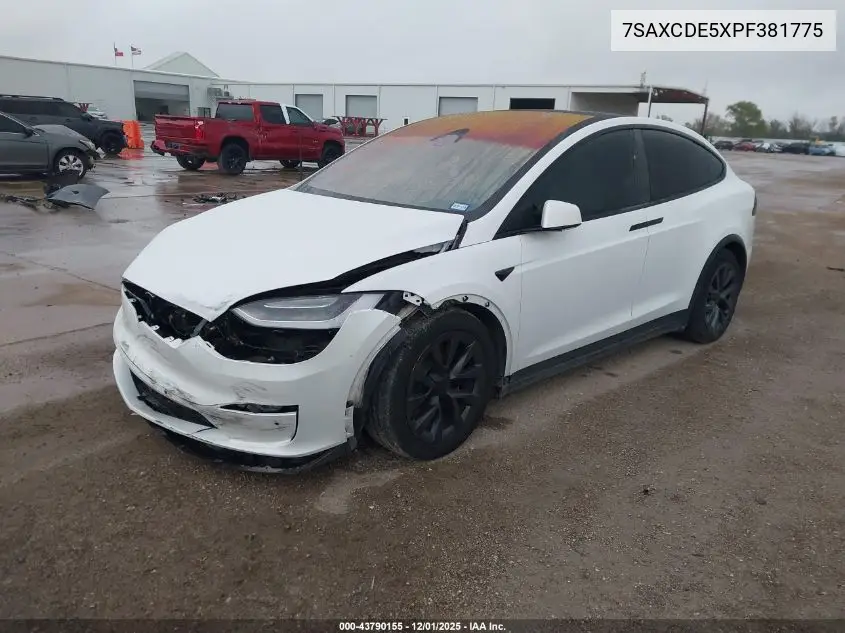7SAXCDE5XPF381775 2023 Tesla Model X Dual Motor All-Wheel Drive/Standard Range