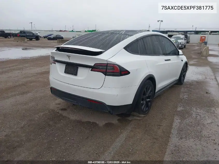 7SAXCDE5XPF381775 2023 Tesla Model X Dual Motor All-Wheel Drive/Standard Range