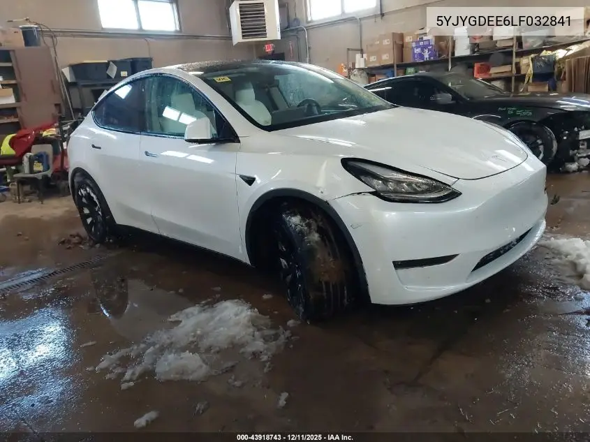 5YJYGDEE6LF032841 2020 Tesla Model Y Long Range Dual Motor All-Wheel Drive