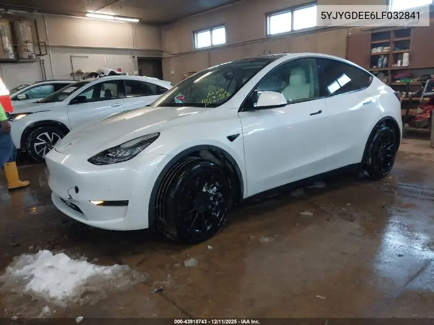 5YJYGDEE6LF032841 2020 Tesla Model Y Long Range Dual Motor All-Wheel Drive