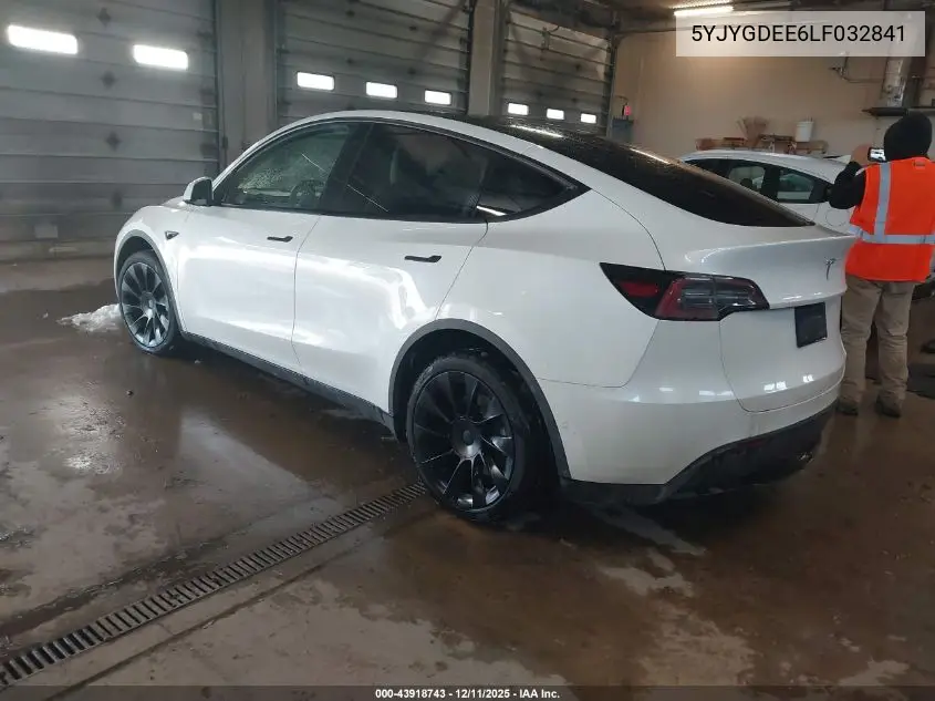 5YJYGDEE6LF032841 2020 Tesla Model Y Long Range Dual Motor All-Wheel Drive
