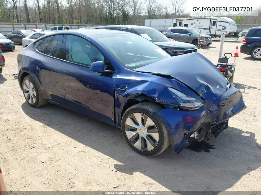 5YJYGDEF3LF037701 2020 Tesla Model Y Long Range Dual Motor All-Wheel Drive/Performance Dual Motor All-Wheel Drive