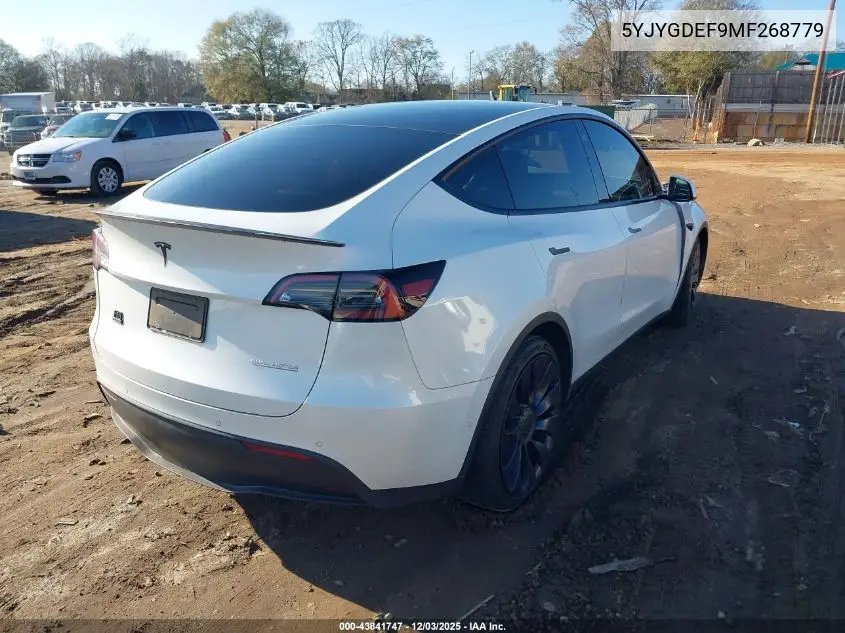 5YJYGDEF9MF268779 2021 Tesla Model Y Performance Dual Motor All-Wheel Drive