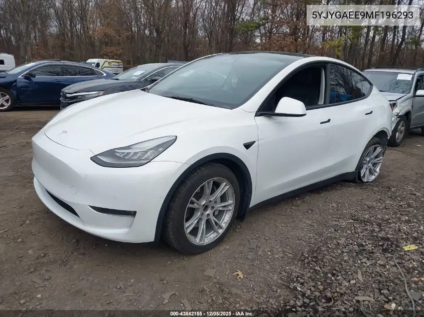 5YJYGAEE9MF196293 2021 Tesla Model Y Long Range Dual Motor All-Wheel Drive