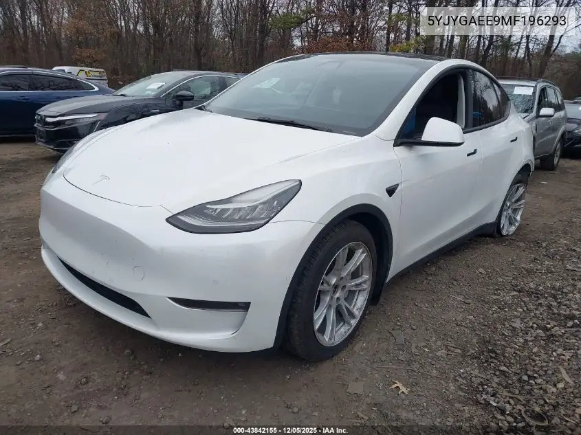 5YJYGAEE9MF196293 2021 Tesla Model Y Long Range Dual Motor All-Wheel Drive