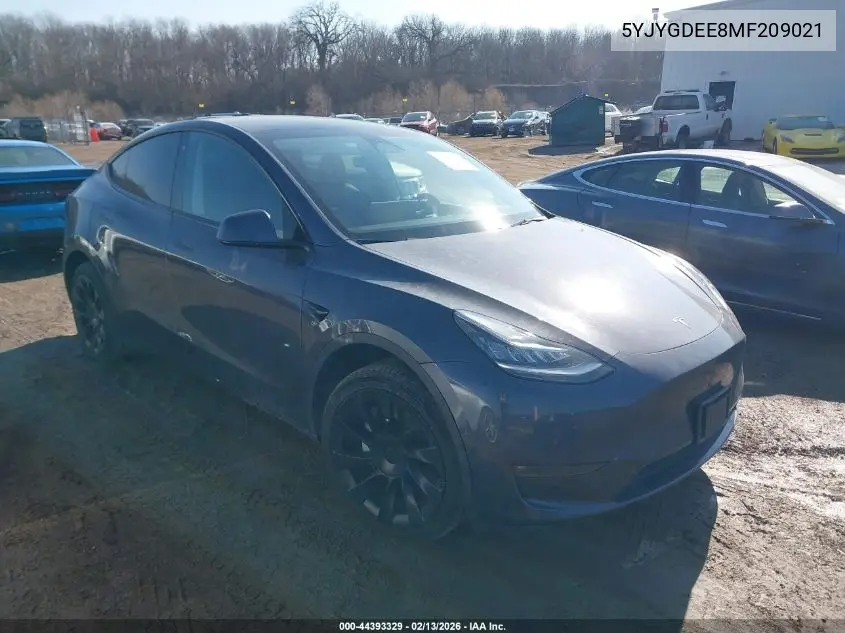 5YJYGDEE8MF209021 2021 Tesla Model Y Long Range Dual Motor All-Wheel Drive
