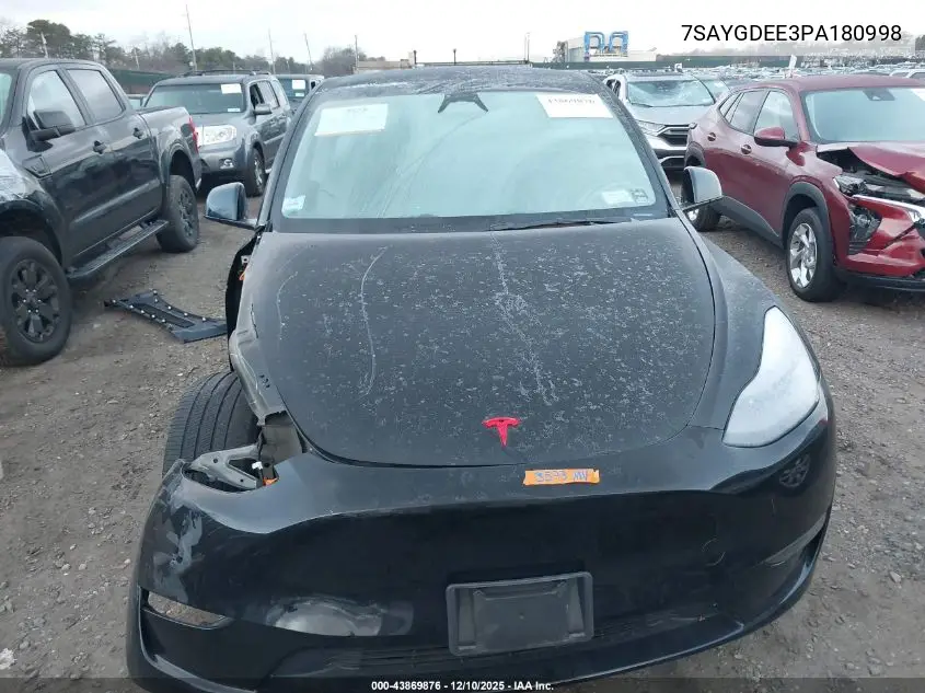7SAYGDEE3PA180998 2023 Tesla Model Y Awd/Long Range Dual Motor All-Wheel Drive