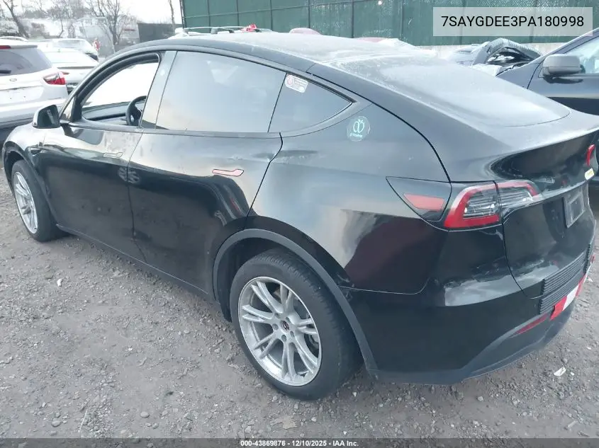 7SAYGDEE3PA180998 2023 Tesla Model Y Awd/Long Range Dual Motor All-Wheel Drive
