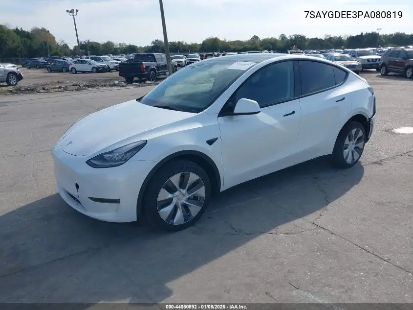 7SAYGDEE3PA080819 2023 Tesla Model Y Awd/Long Range Dual Motor All-Wheel Drive