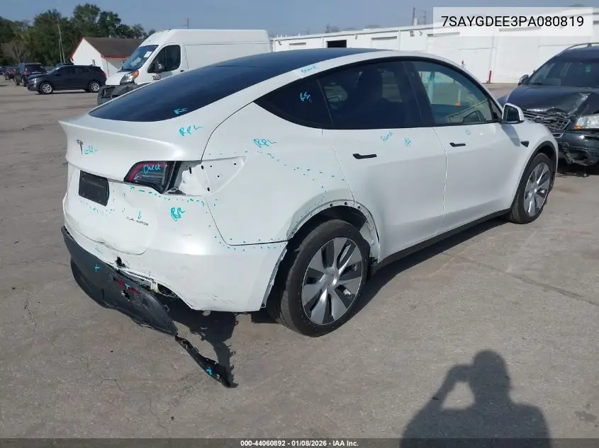7SAYGDEE3PA080819 2023 Tesla Model Y Awd/Long Range Dual Motor All-Wheel Drive