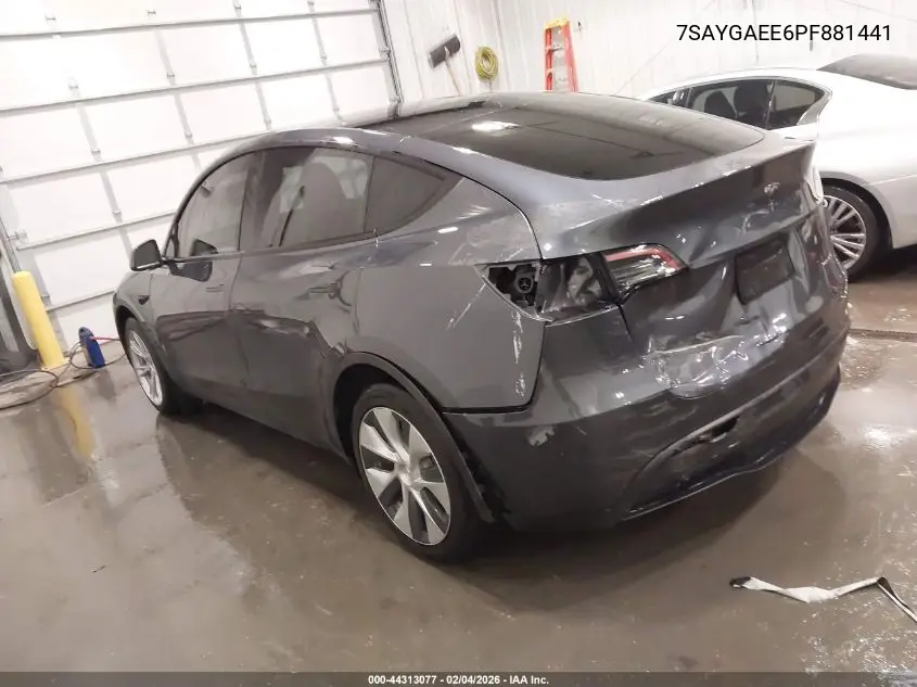 7SAYGAEE6PF881441 2023 Tesla Model Y Awd/Long Range Dual Motor All-Wheel Drive