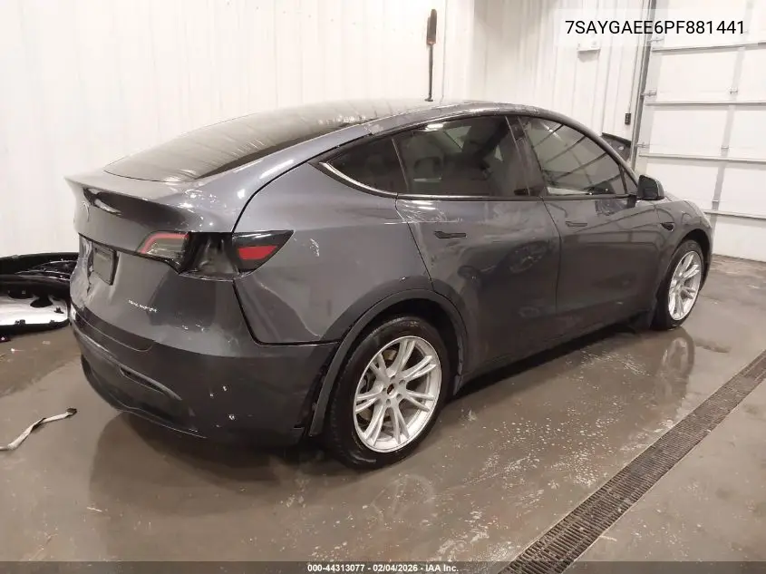 7SAYGAEE6PF881441 2023 Tesla Model Y Awd/Long Range Dual Motor All-Wheel Drive