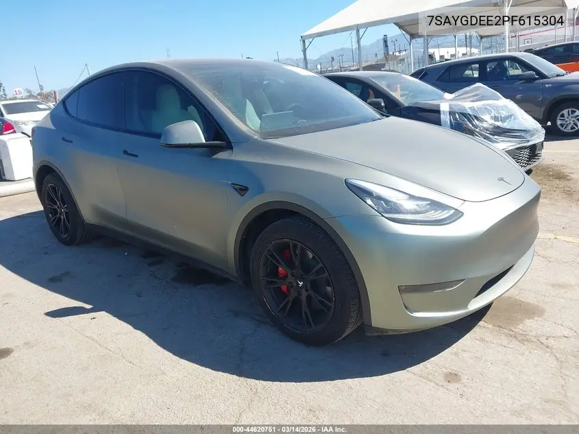 7SAYGDEE2PF615304 2023 Tesla Model Y Awd/Long Range Dual Motor All-Wheel Drive