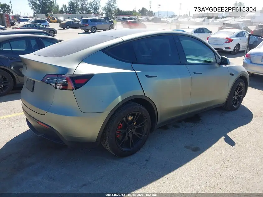 7SAYGDEE2PF615304 2023 Tesla Model Y Awd/Long Range Dual Motor All-Wheel Drive