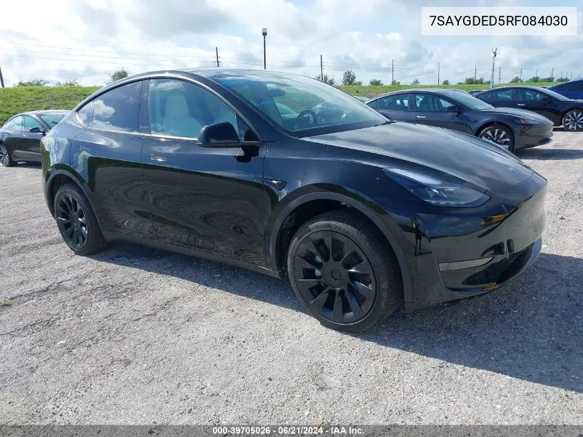 7SAYGDED5RF084030 2024 Tesla Model Y Long Range/Rwd