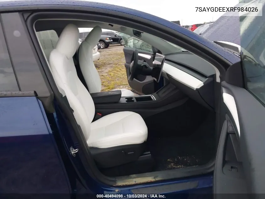 7SAYGDEEXRF984026 2024 Tesla Model Y