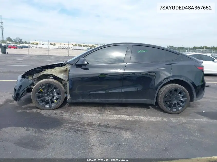 7SAYGDED4SA367652 2025 Tesla Model Y Long Range Dual Motor Rear-Wheel Drive