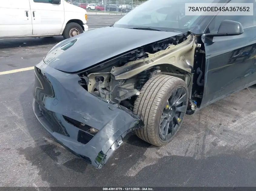 7SAYGDED4SA367652 2025 Tesla Model Y Long Range Dual Motor Rear-Wheel Drive