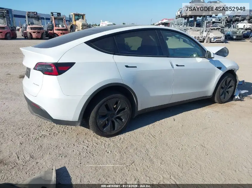 7SAYGDEE4SA352948 2025 Tesla Model Y Long Range Dual Motor All-Wheel Drive