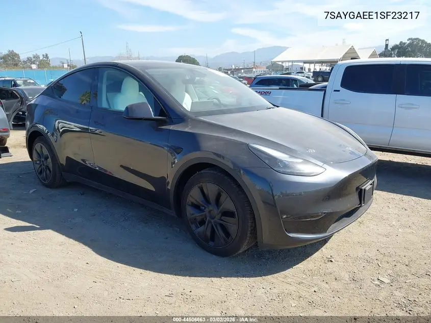 7SAYGAEE1SF232171 2025 Tesla Model Y Long Range Dual Motor All-Wheel Drive
