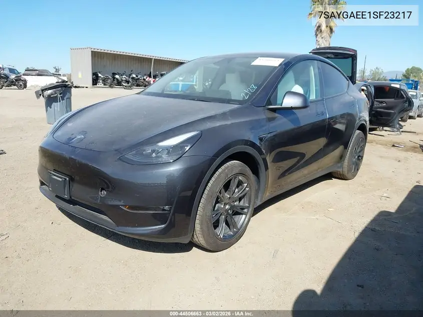 7SAYGAEE1SF232171 2025 Tesla Model Y Long Range Dual Motor All-Wheel Drive