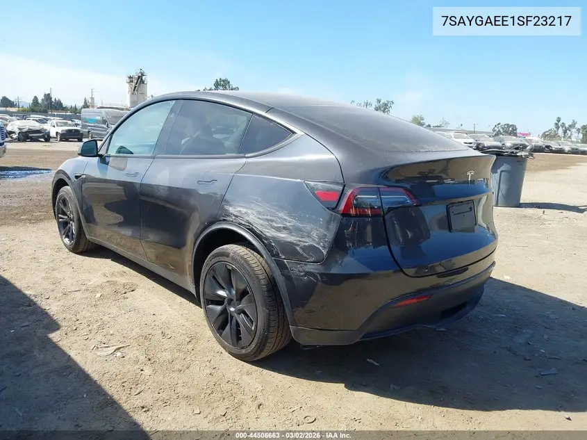 7SAYGAEE1SF232171 2025 Tesla Model Y Long Range Dual Motor All-Wheel Drive
