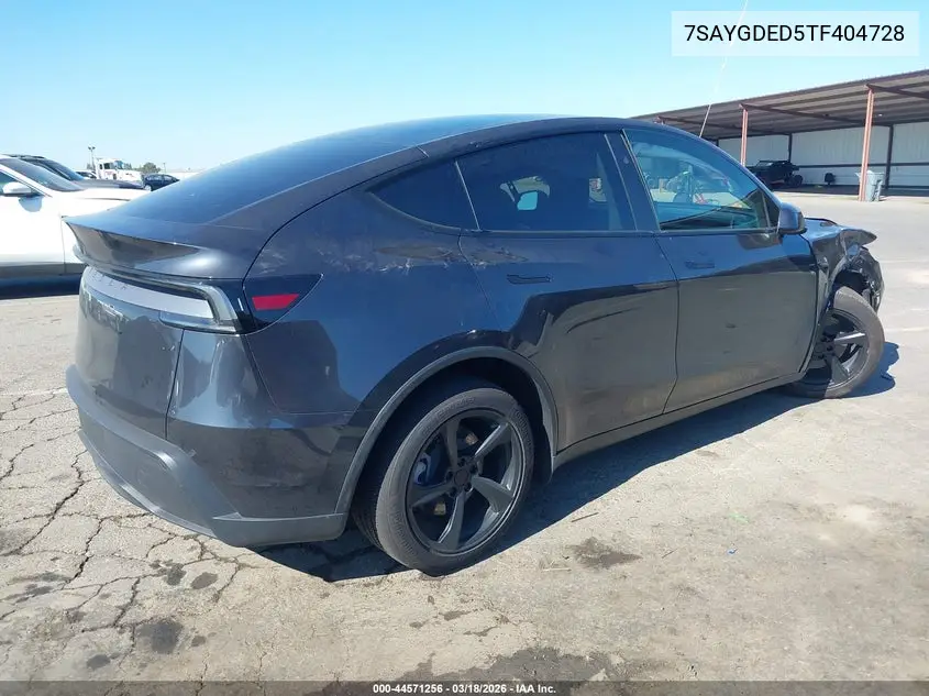7SAYGDED5TF404728 2026 Tesla Model Y Premium Rear-Wheel Drive/Standard Rear-Wheel Drive