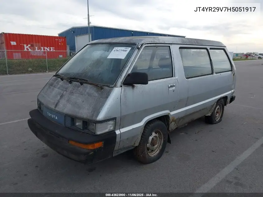 JT4YR29V7H5051917 1987 Toyota Van Wagon Cargo