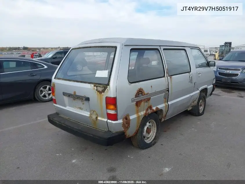 JT4YR29V7H5051917 1987 Toyota Van Wagon Cargo