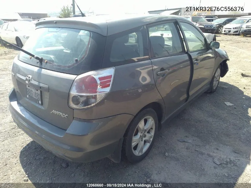 2006 Toyota Corolla Matrix Xr VIN: 2T1KR32E76C556376 Lot: 12068660