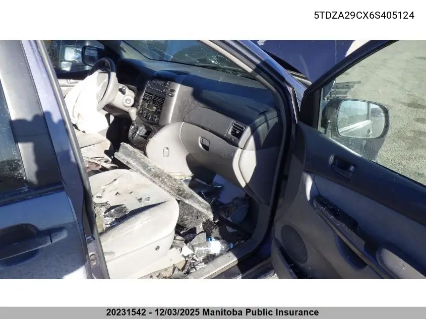 5TDZA29CX6S405124 2006 Toyota Sienna Ce V6