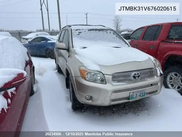 JTMBK31V676020615 2007 Toyota Rav4 Limited V6 Limited V6