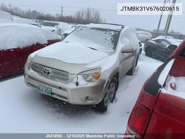 JTMBK31V676020615 2007 Toyota Rav4 Limited V6 Limited V6