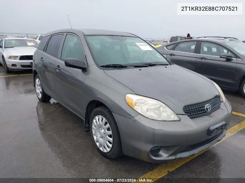 2008 Toyota Corolla Matrix Xr VIN: 2T1KR32E88C707521 Lot: 39854604