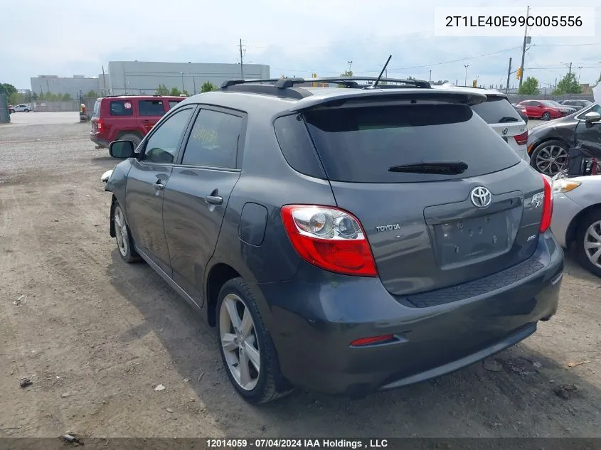 2009 Toyota Corolla Matrix S VIN: 2T1LE40E99C005556 Lot: 12014059