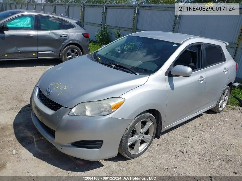 2T1KE40E29C017124 2009 Toyota Corolla Matrix S