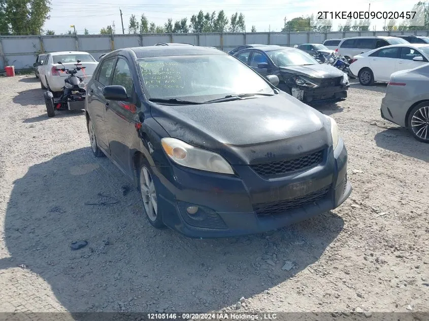 2T1KE40E09C020457 2009 Toyota Corolla Matrix S