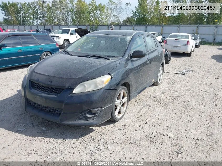 2T1KE40E09C020457 2009 Toyota Corolla Matrix S